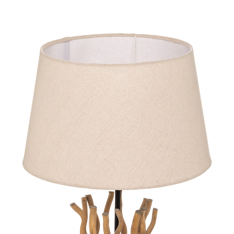 Euluna Stehleuchte Agar Stehlampe Lampe Leuchte E27 Stoff Holz SIEHE TEXT/FOTO - 8030626533189