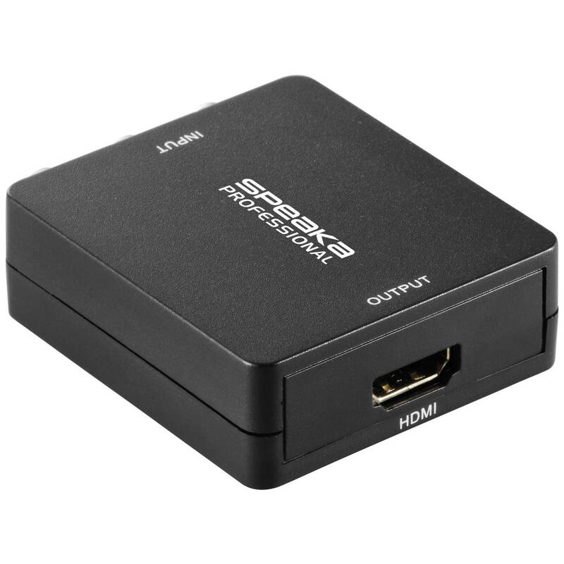 SpeaKa Professional Cinch - HDMI 1920 x 1080 Pixel AV Konverter Adapter 2 STÜCK - 4064161315386
