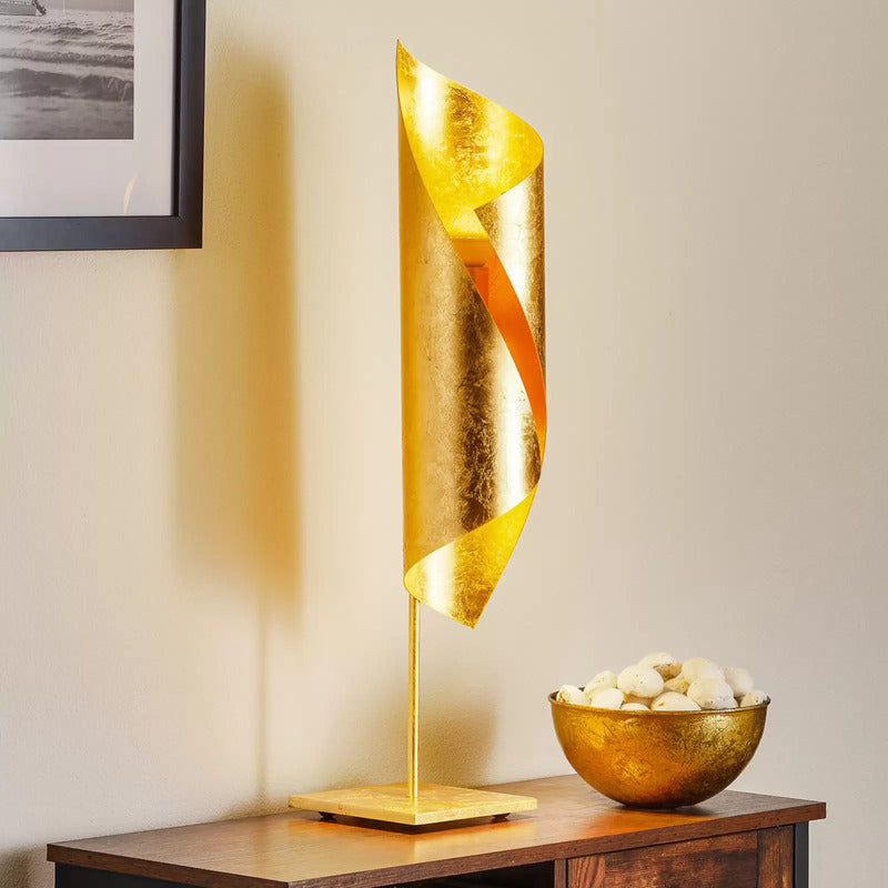 Knikerboker Hué Blattgold-Tischleuchte Tischlampe Leuchte Lampe Tischlicht Licht - 5538036