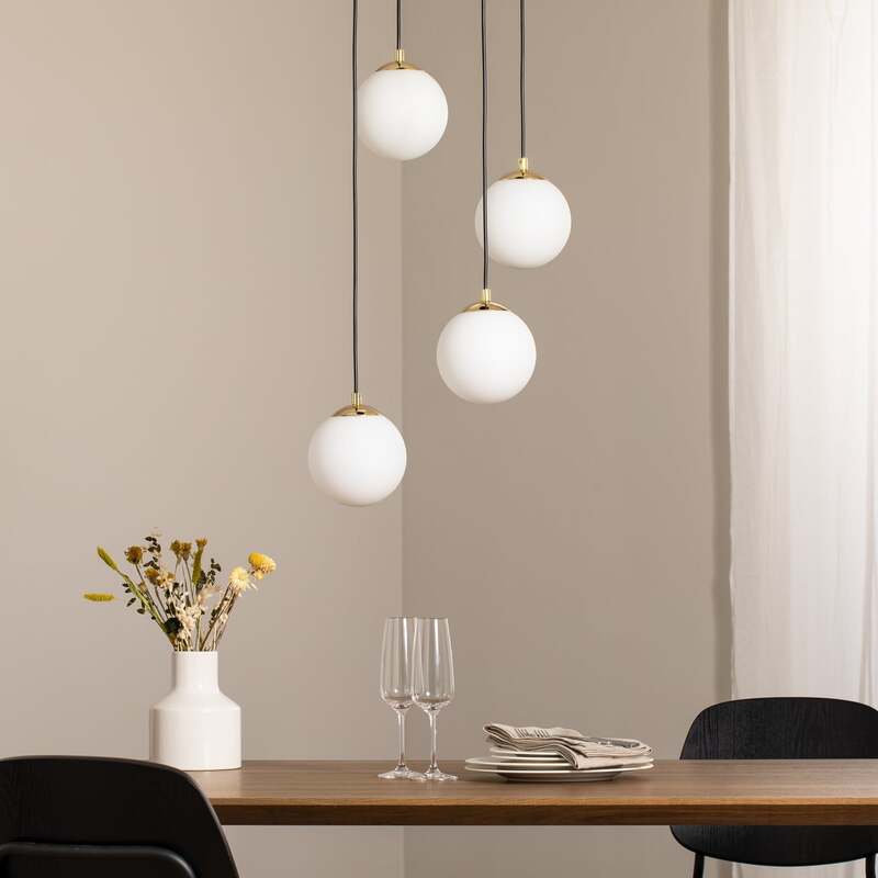 Euluna Glassy Hängeleuchte Hängelampe Leuchte Lampe Pendelleuchte Licht schwarz - 4251911783766