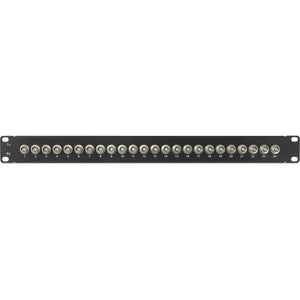 B-Ware Renkforce BNC-Patchpanel 24 Port 483mm 1HE Bestückt Anschluss Technik 75 Ohm