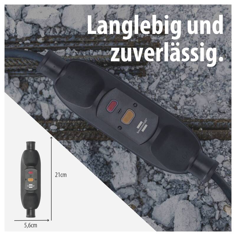 Brennenstuhl Personenschutzschalter Schutzschalter PRCD Zwischenstecker IP66 - 4007123688920