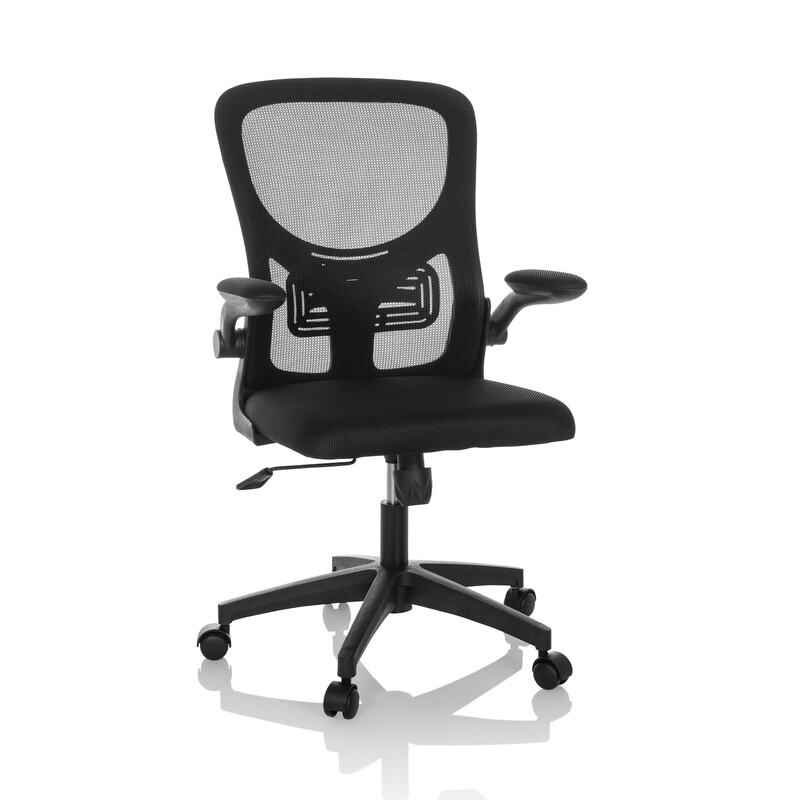hjh OFFICE Bürostuhl Drehstuhl BELIO Netz Stoff schwarz Stuhl Möbel PC-Stuhl - 4064323037866