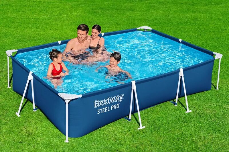 Bestway 9'10" X 6'7" Steel Pro Frame Pool, Blue - 6941607327999