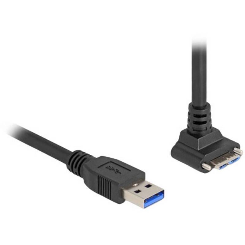 Delock USB-Kabel Verbindungskabel Kabel Computer Schwarz Micro-USB-B USB-A 1 m - 4043619804832