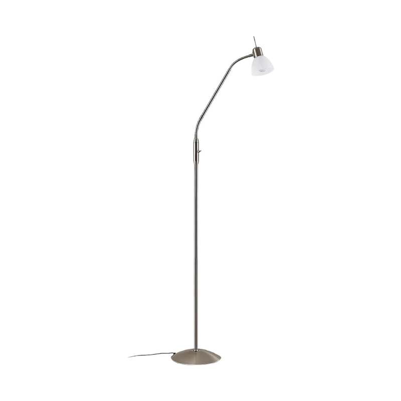 Lindby Stehlampe Gwendolin LED Stehleuchte verstellbar Glas alabaster nickel - 4251096542790