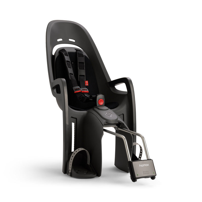 Hamax Zenith Fahrradsitz Grau/Schwarz für Kinder ab 9 Monaten bis 22 kg - 7029775530447