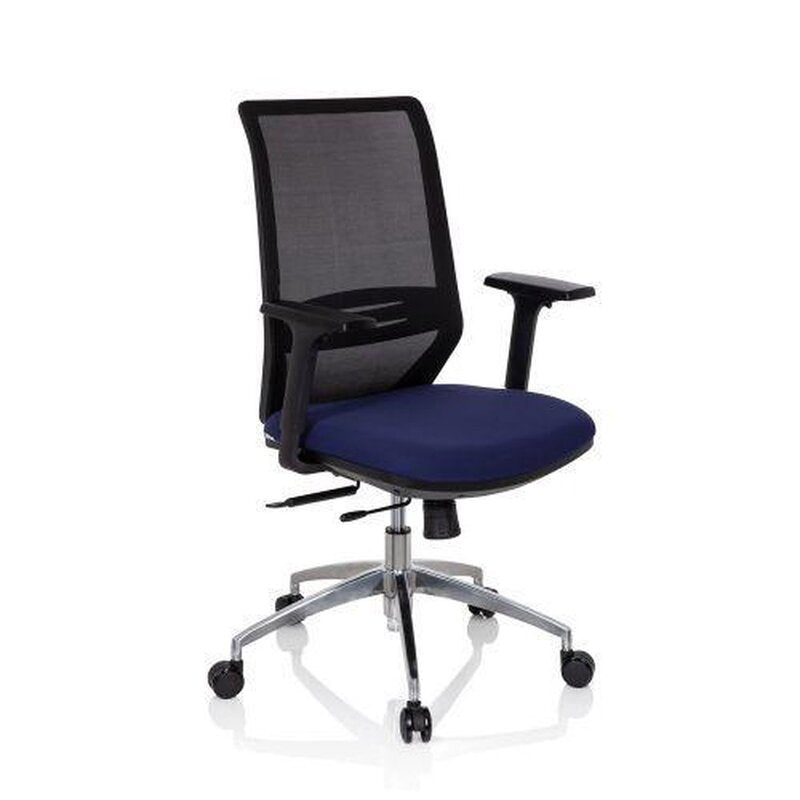 hjh OFFICE Profondo Bürostuhl Schwarz Blau Stoff Netzstoff Möbel Stuhl Drehst89 - 4251084676919