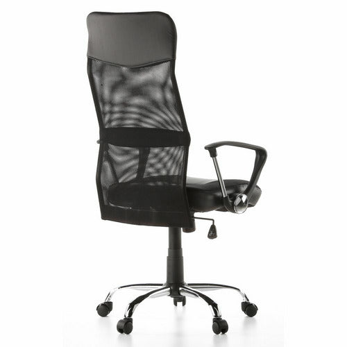 hjh OFFICE Bürostuhl Chefsessel Netz Kunstleder schwarz Drehstuhl ARTON 20 - 4260182533345