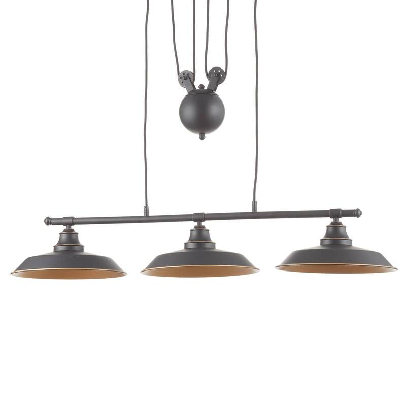 Westinghouse Hängeleuchte Iron Hill Hängeleuchte Lampe Leuchte 3fl. E27 schwarz - 4895105610751