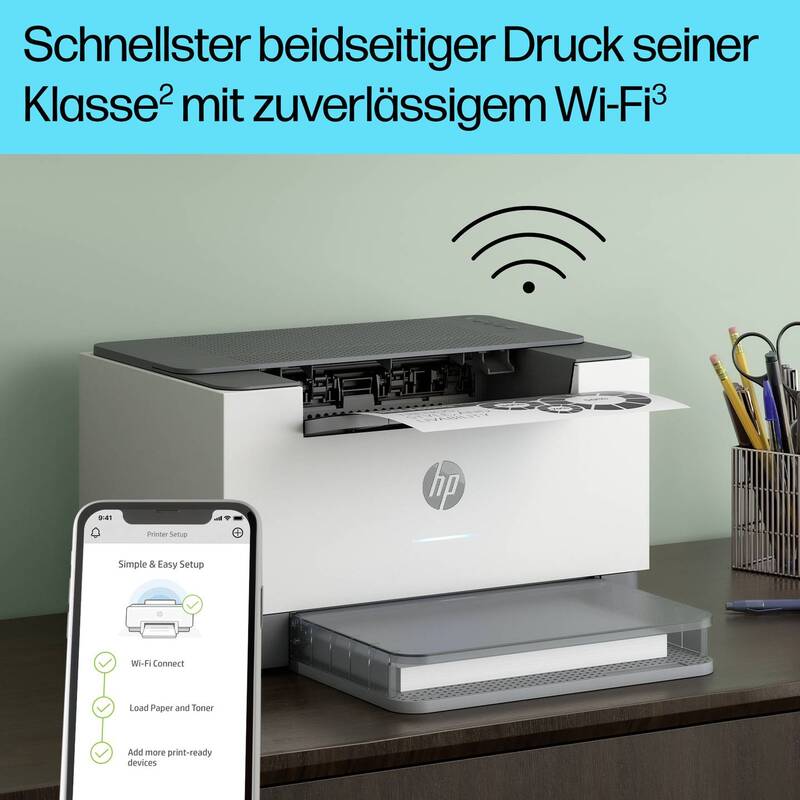 HP LaserJet M209dw Drucker Laserdrucker 29 S./min Duplex WLAN USB A4 schwarzweiß - 0194850664267