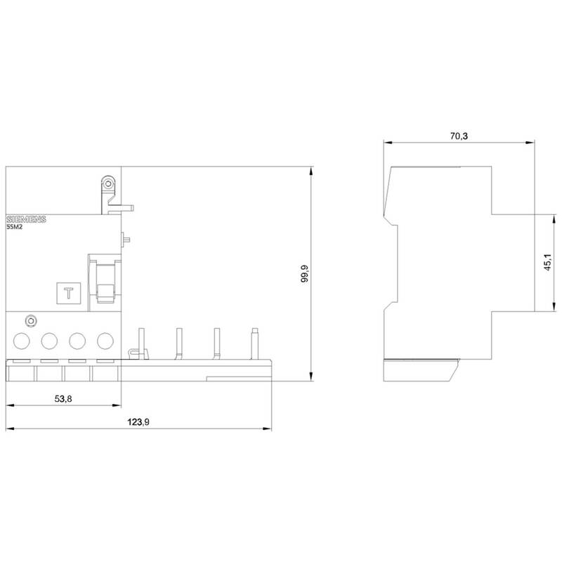 Siemens FI Block A Fehlerstromschutzschalter Sentron Schutz 63 A 30 mA 400V 4pol - 4001869171067