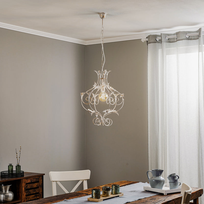 Hängeleuchte Contessa LED Pendelleuchte Lampe dimmbar weiß Made in Europe 40cm - 8030626540958