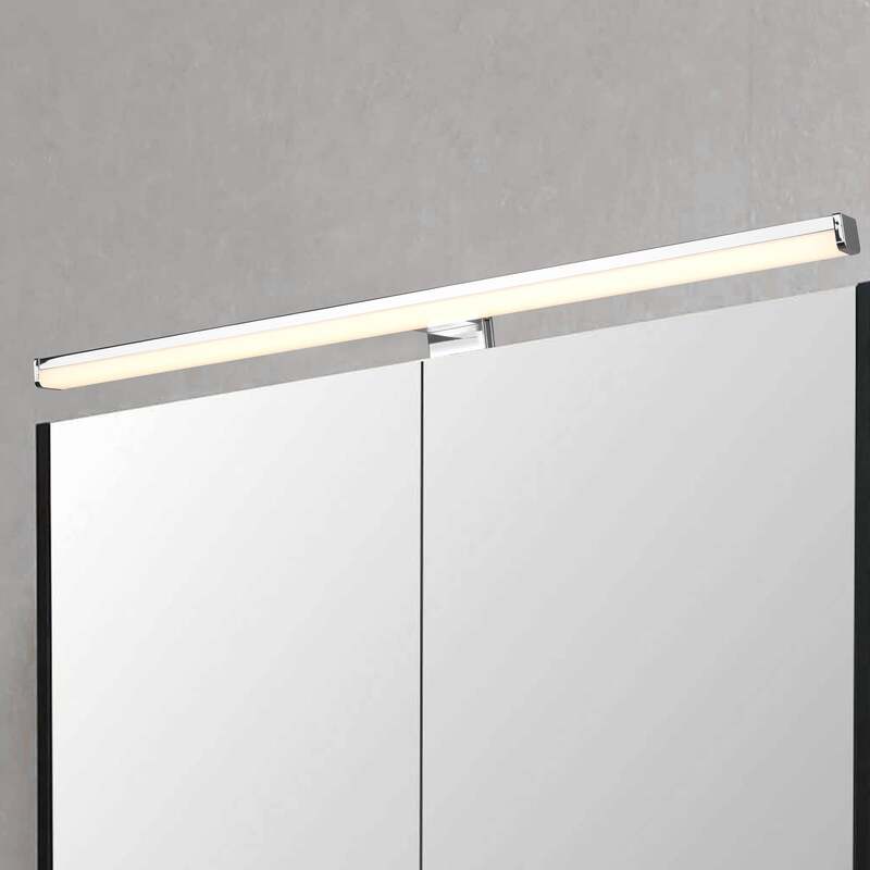 TRIO LIGHTING Wandleuchte Lino LED Wandlampe Badezimmerlampe chrom weiß 60x6cm - 4017807507614