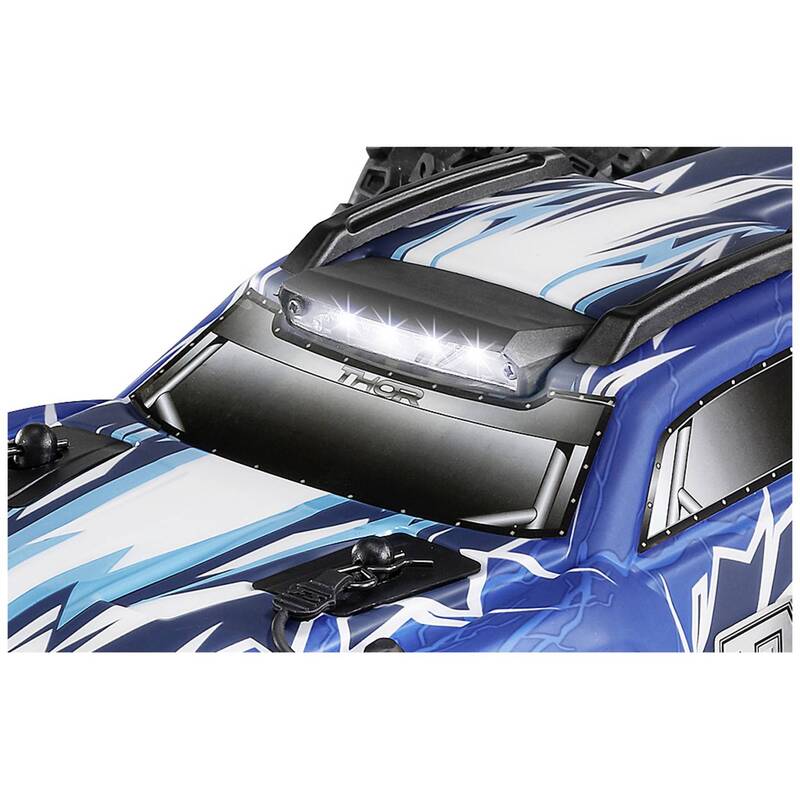 Reely RC Modellauto Thor Brushed 1:10 Elektro Monstertruck 4WD Blau inkl. Akku - 4064161258119