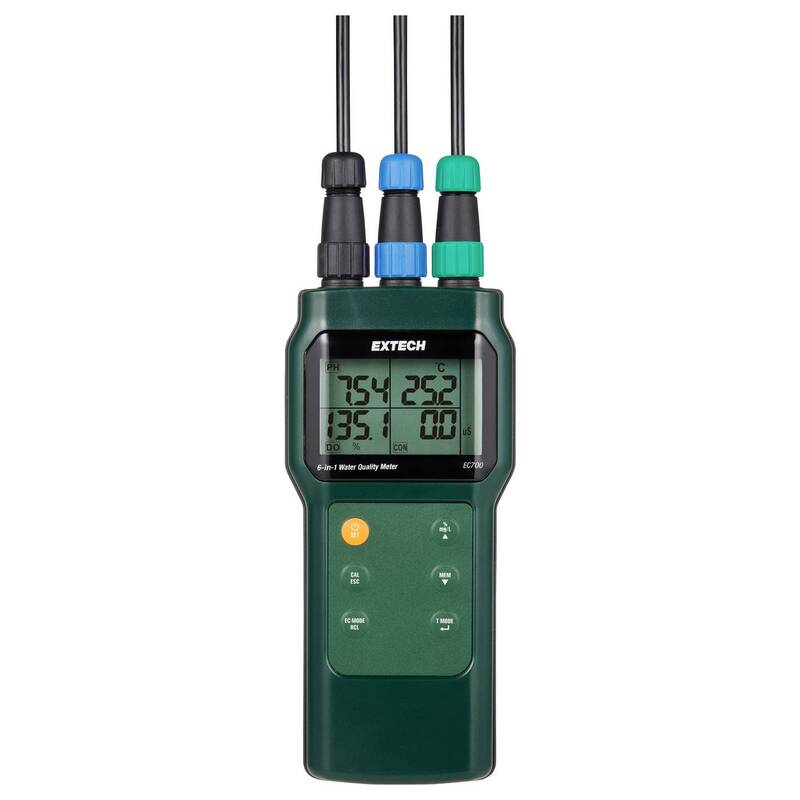 Extech Wasserqualitätsmessgerät pH-Wert Salinität TDS Temperatur Handmessgerät - 0793950157008