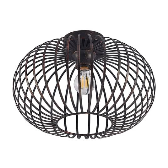 Lindby Rosalea Deckenlampe Deckenlampe Lampe Leuchte Decke kupfer schwarz E27 - 4251911729290