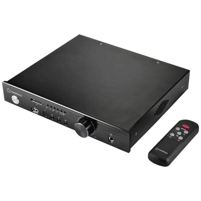 Renkforce Stereo-Verstärker RF-WAM-500 2x100W Bluetooth Aluminium 275x250mm - 4064161201603