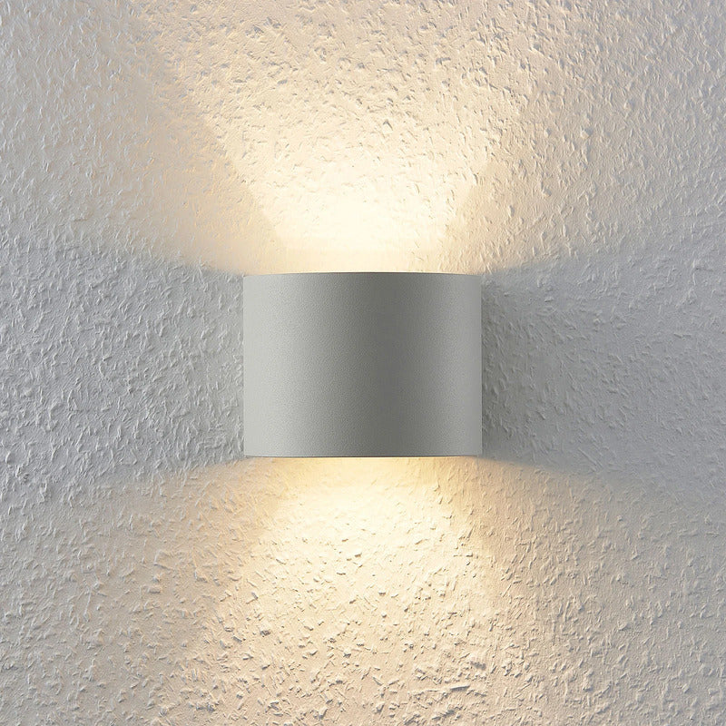 Arcchio Wandleuchte Zuzana LED Wandlampe dimmbar Aluminium weiß 13cm breit - 4251096545142