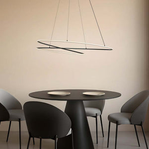 B-Ware Lucande LED Hängeleuchte Pendelleuchte Beleuchtung schwarz dimmbar 100cm
