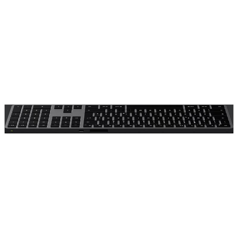 Satechi Tastatur Keyboard Slim X3 Bluetooth QWERTZ Anthrazit mit Beleuchtung - 0879961009618