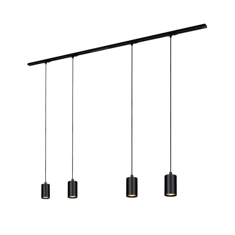 Briloner Schienen-Komplett-System GU10 Pendelleuchte Hängelampe schwarz 1,5m - 4002707461364