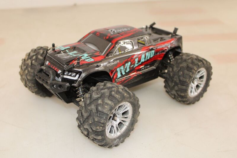 M-Land Monstertruck 48km/h 4WD 1:16 RTR Rot Allradantrieb RC Modellauto - 4260768517295
