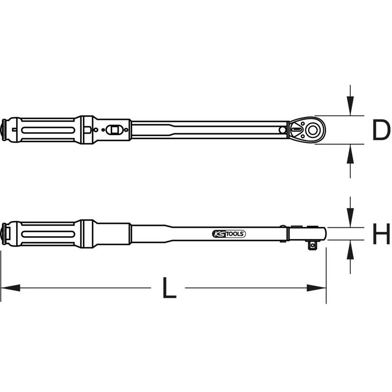 KS-Tools Ratschen-Drehmomentschlü Schlüssel 1/4 INFINITOOL Nm Kalibrierung - 4042146952221