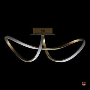 B-Ware JUST LIGHT Deckenleuchte dimmbar LED Maria Lampe Leuchte messing 61x24,5cm