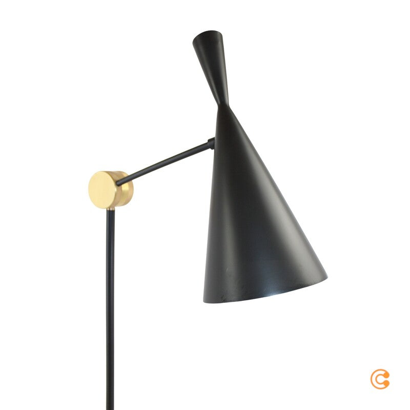 Tom Dixon - Beat Stehleuchte, schwarz Stehlampe Wohnzimmerlampe Leselampe Lampe - 5060441508447
