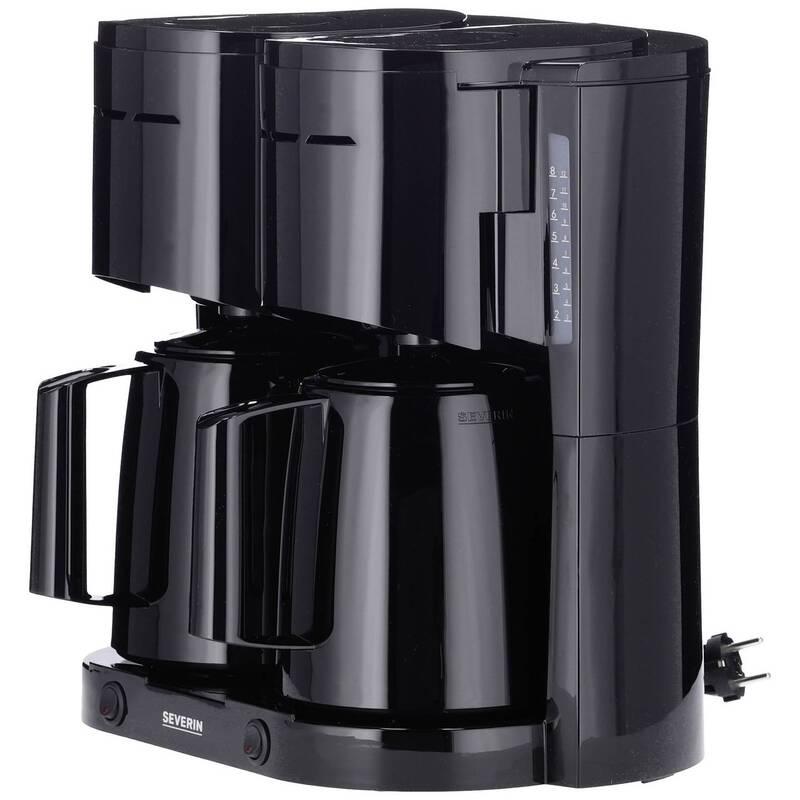 Severin Kaffeemaschine Filterkaffeemaschine 2000W Isolierkanne schwarz 16 Tassen - 4008146041525