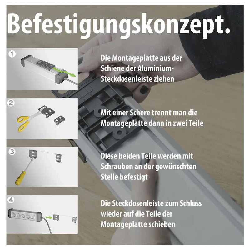 Brennenstuhl 1391010620 Überspannungsschutz-Steckdosenleiste 6-fach 3m USB Ty... - 4007123677078