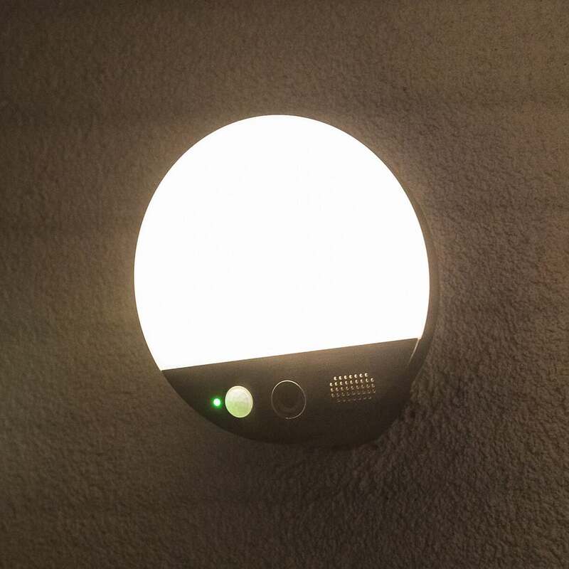 OSRAM SMART+ Außenwandleuchte ROUND LED Gartenlampe Kamera Sensor grau IP44 - 4099854474910
