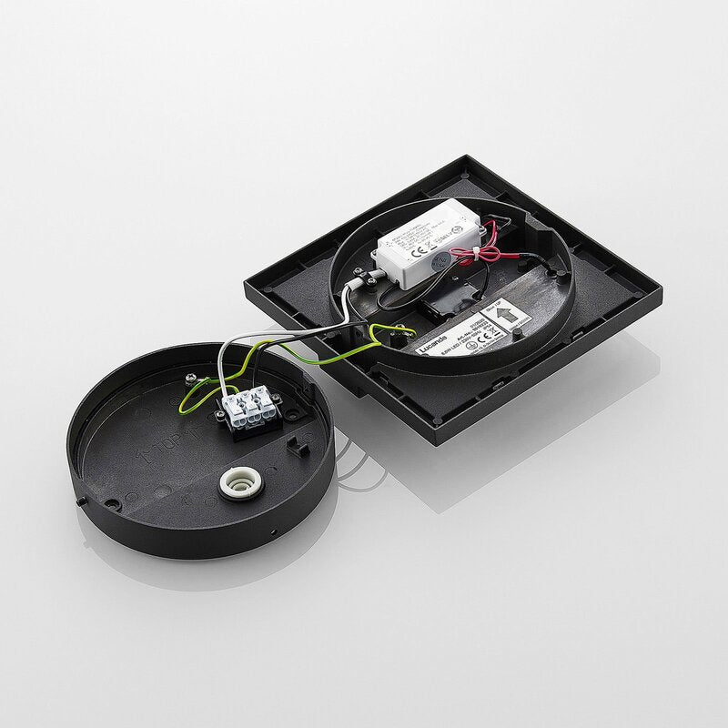 Lucande Gylfi LED-Außenwandleuchte AußenWandleuchte Wandleuchte quadratisch Sens - 4251096574432