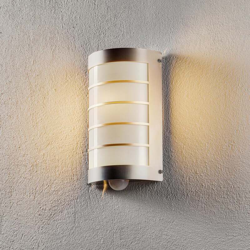 CMD Außenwandleuchte Marco1 mit Bewegungsmelder Edelstahl Lampe IP44 18x28cm - 4260045640418