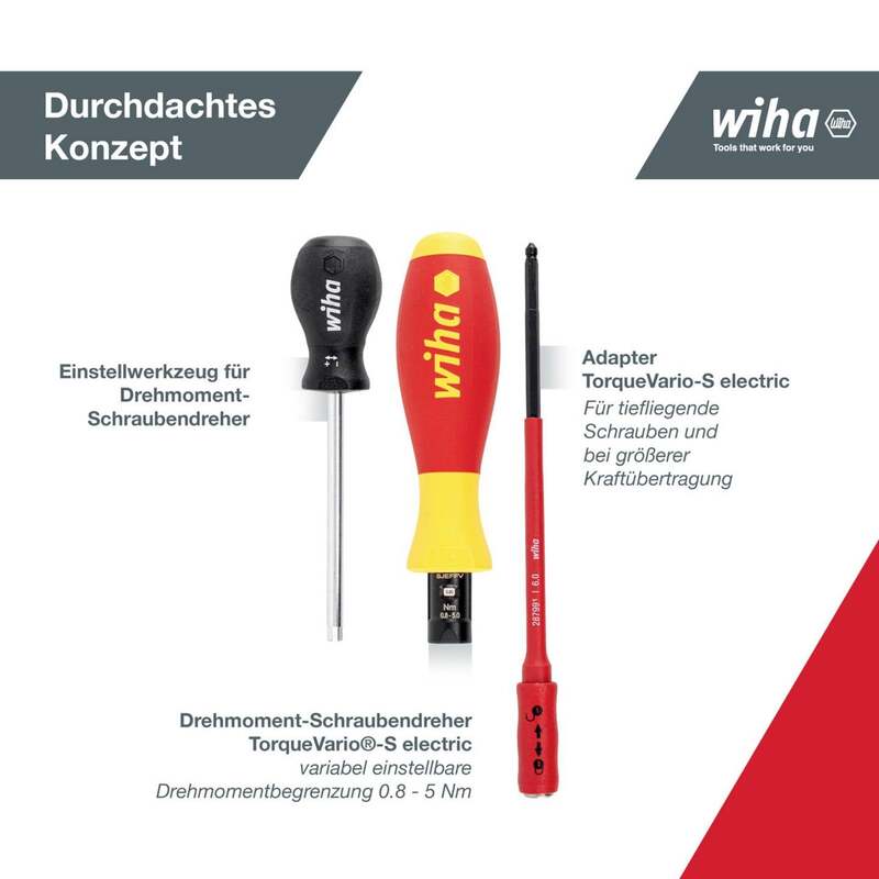 Wiha Drehmoment-Schraubendreher Drehmoment-Schrauber VDE 19-teilig 1-5Nm DIN - 4010995367916