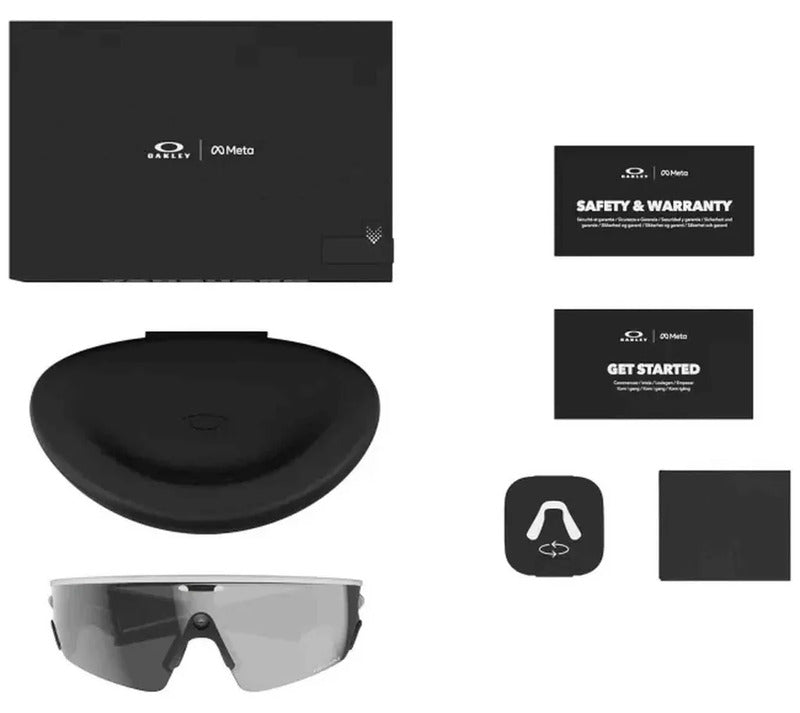 Oakley Meta Sportbrille AI Kamera 12MP 32GB Weiß PRIZM Gläser Bluetooth 5.3 - 0888392690388