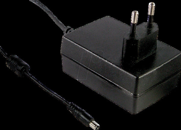 Mean Well GSM25E05-P1J GSM 25 E Mains PSU 5V DC 4A 20W 2-pin Euro Plug - 4021087036979