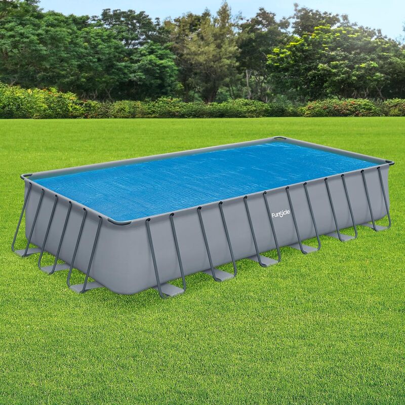 Funsicle Solar-Poolabdeckung 7,3 x 3,66 m für oberirdische Pools Blau - 4894906009825