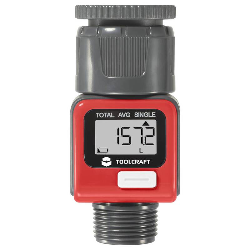 Toolcraft Wasserzähler G1" batteriebetrieben Echtzeitdurchflussverbrauch 3V - 4064161397665