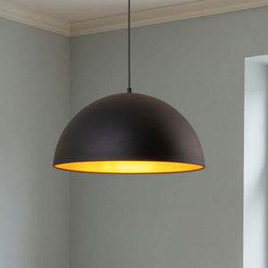 B-Ware ROYALTECH Hängeleuchte Lipeo Pendelleuchte Lampe dimmbar schwarz gold Ø50cm