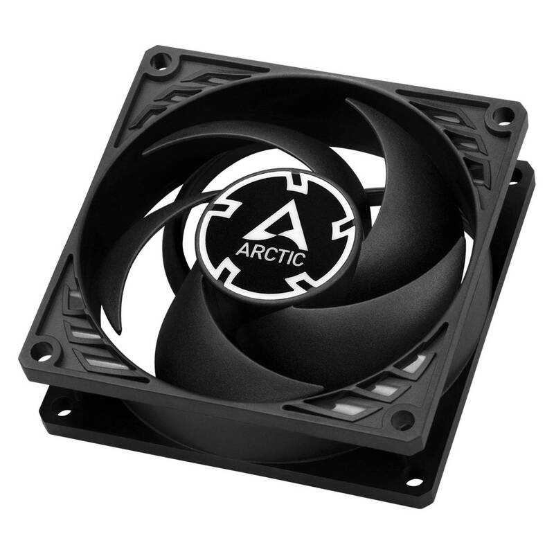 ARCTIC Lüfter Ventilator P8 Gehäuselüfter 80x80x25 schwarz Extrakühlung 10 STÜCK - 4895213701990