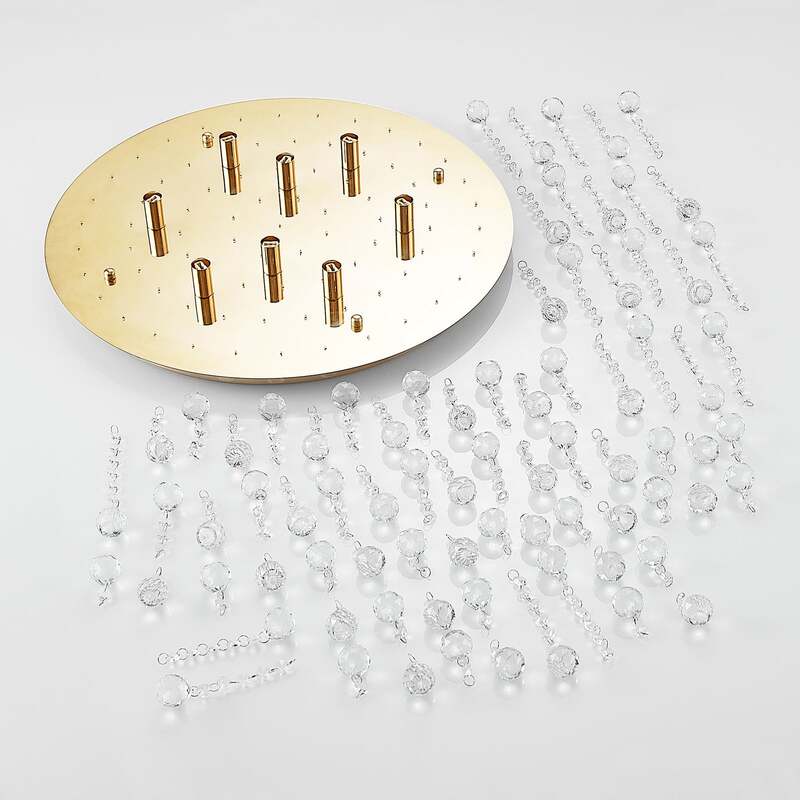 Lindby Gillion Deckenlampe Hängelampe Deckenlicht Wohnzimmerleuchte G9 8-flg 953 - 4251096590050