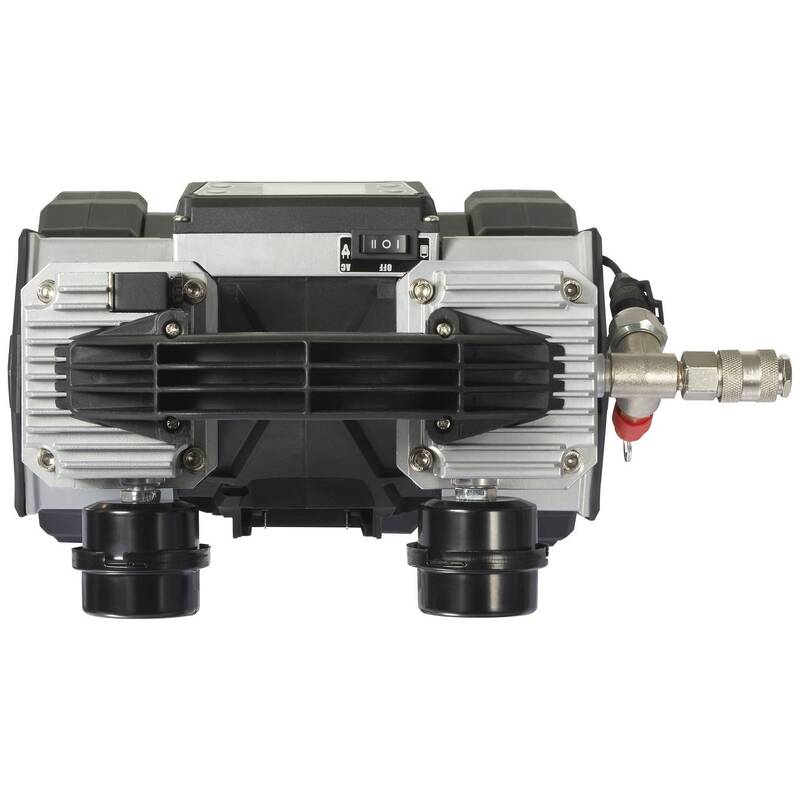 TOOLCRAFT DRUCKLUFT-KOMPRESSOR DC18V 500W 65l/min 9bar 2 Zylinder mobil kompakt - 4064161305509