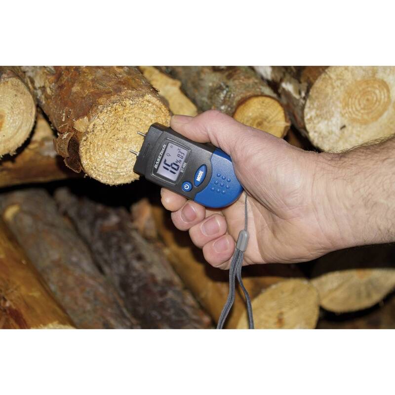 Basetech BT-400 Materialfeuchtemessgerät mit Temperaturanzeige 0-50°C - 4016138910766