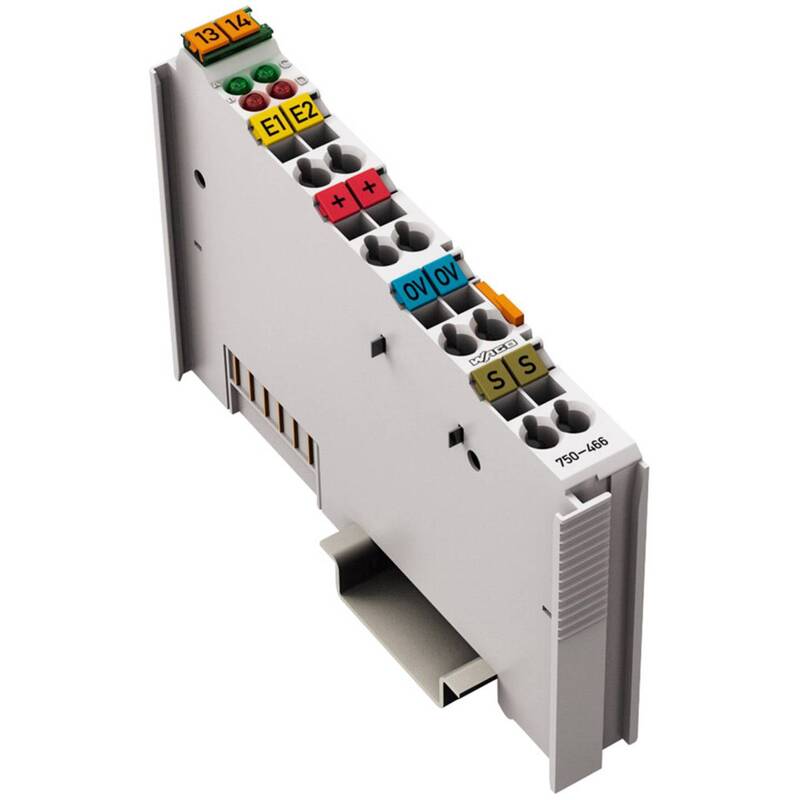 WAGO SPS Analogeingangsmodul Eingangskarte 750-466 Hutschiene DC 24 V 10 STÜCK - 4045454392949