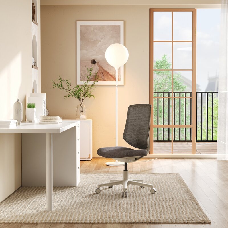 hjh OFFICE Bürostuhl Sitflex Lady ergonomisch ohne Armlehnen grau Home Office - 4064323108337
