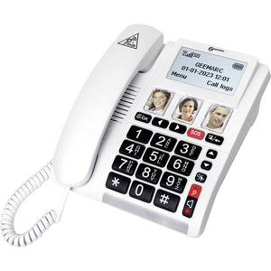 B-Ware Geemarc CL9000 Notruftelefon 4G mit SOS-Taste und Freisprechen Weiß