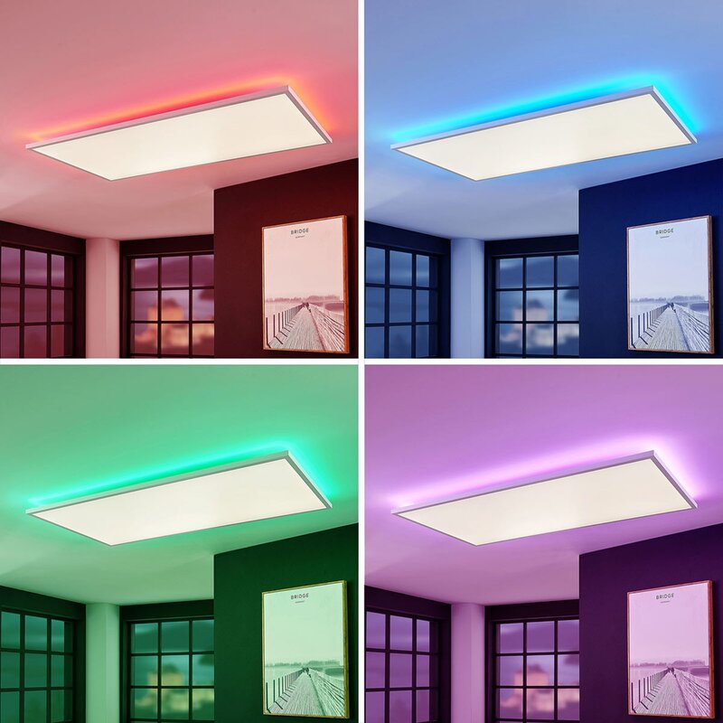 Arcchio LED Panel Deckenleuchte Flächenleuchte Fernbedienung weiß CCT RGB dim13 - 4251096553345