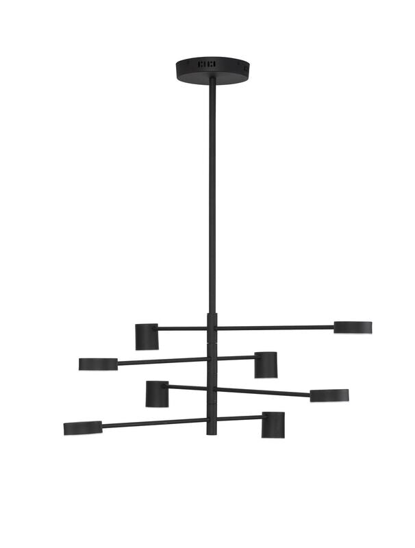Nova Luce Pendelleuchte Hängeleuchte NORDIK LED Lampe dimmbar Schwarz SIEHE TEXT - 5212017440693